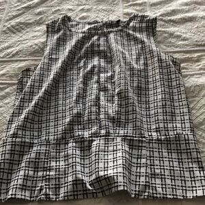 Banana Republic sleeveless peplum top